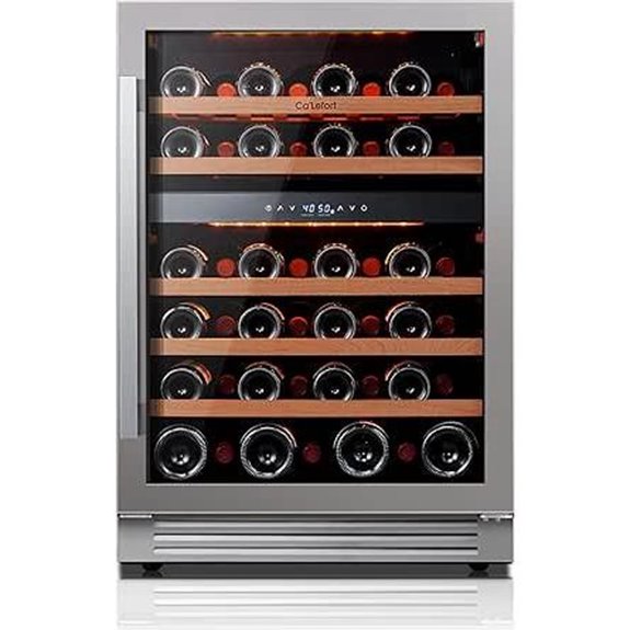 24 inch dual zone wine cooler