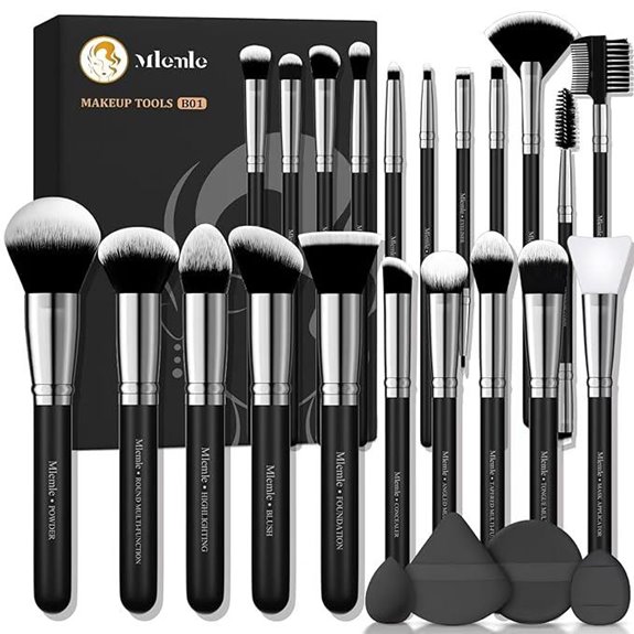 Mlemle 25-Piece Professional Makeup Brush Set