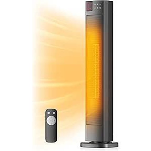 PELONIS 30” Ceramic Tower Space Heater with Remote
