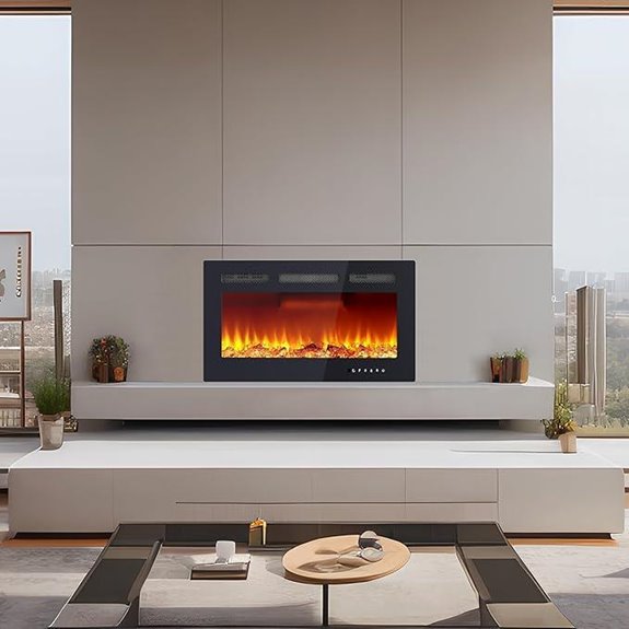 Electric Fireplace 30 Inch with Remote and Touch Screen