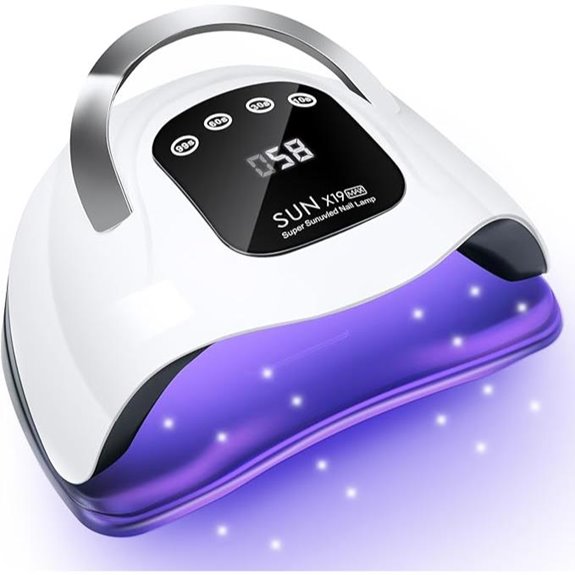Wisdompark 320W UV Nail Lamp with Sensor and Timer