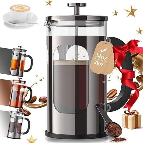 Veken 34oz French Press Coffee Maker