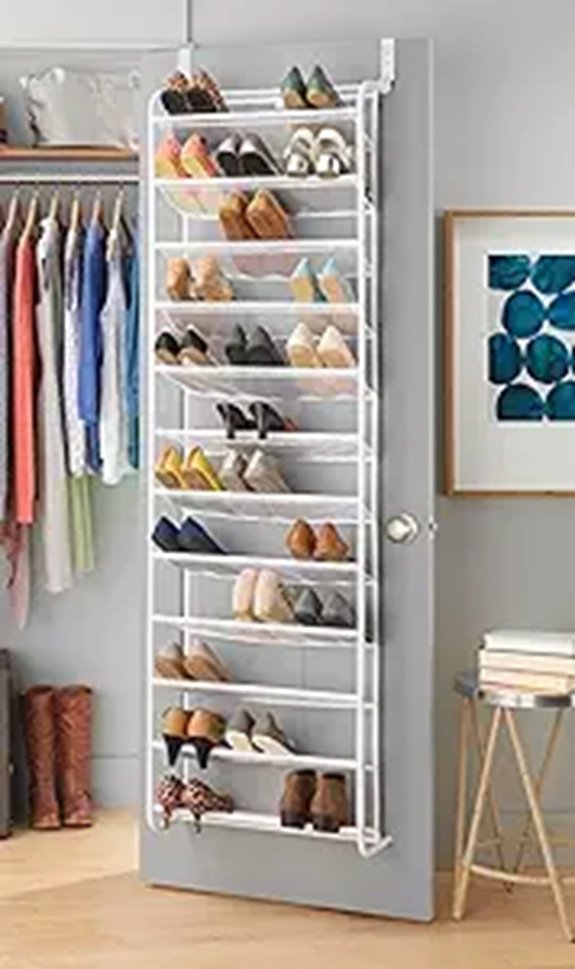 Whitmor 36-Pair Over-the-Door Shoe Organizer