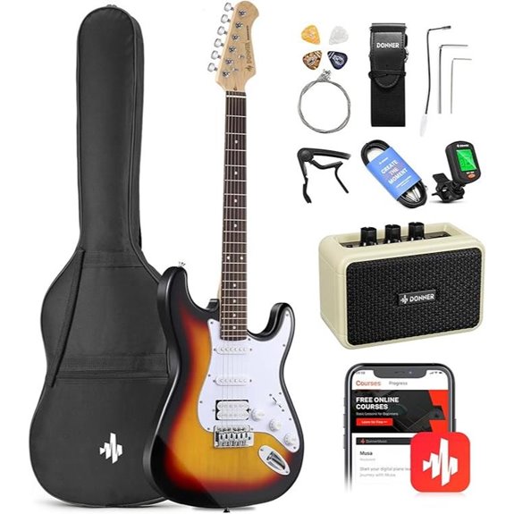 Donner DST-100S 39-Inch Electric Guitar Kit with Accessories