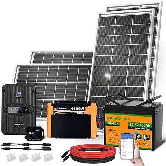 ECO-WORTHY 400W Solar Kit with Battery and Inverter