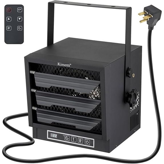 Electric Garage Heater with Remote 4800W 240V