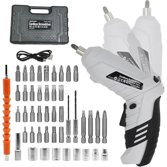 MQFORU 48-in-1 Cordless Electric Screwdriver Kit