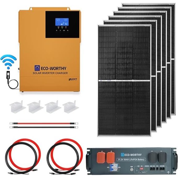 ECO-WORTHY 48V Off-Grid Solar Kit (1200W 4.68KWH)