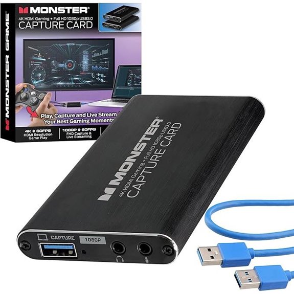 Monster 4K 60FPS Capture Card for PC Switch Xbox PS5