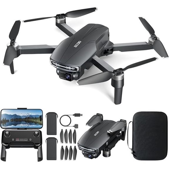 Brushless Camera Drone with 4K Video and Carrying Case