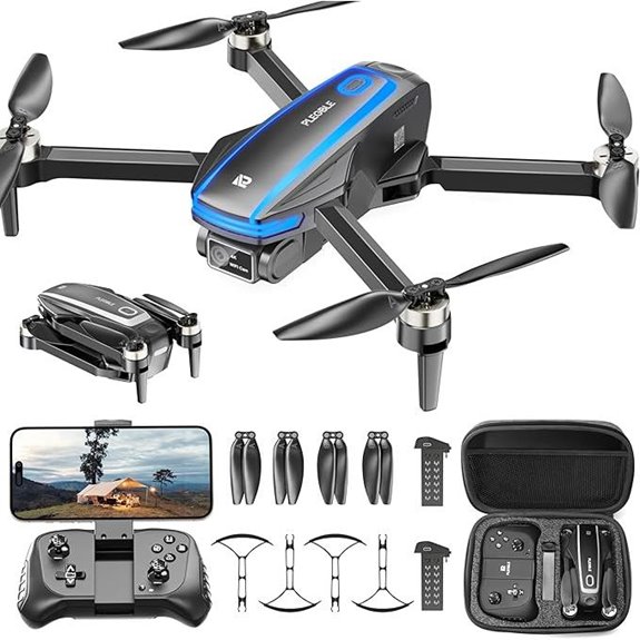 4K Camera Drone with Voice Control and 2 Batteries