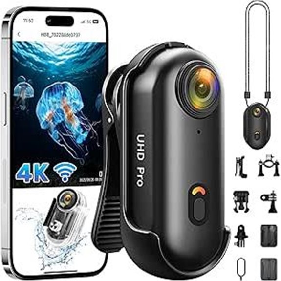 4K Action Camera with Waterproof Case and WiFi
