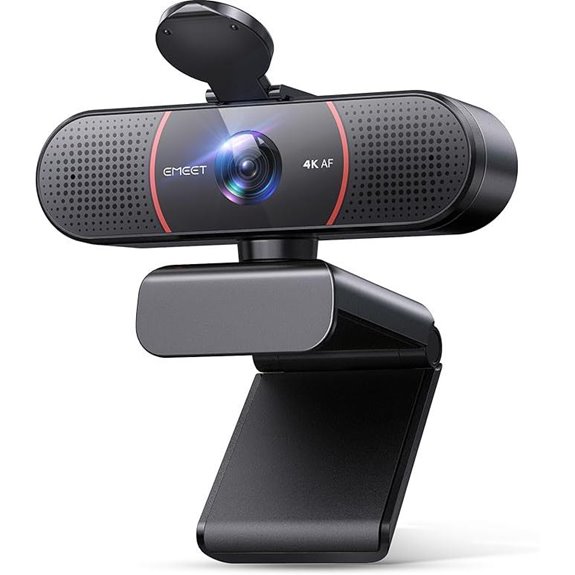 4k webcam with dual mics