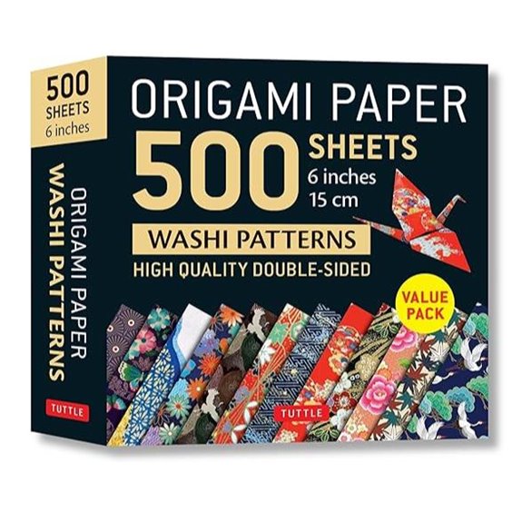 Origami Paper 500 Sheets with 12 Designs