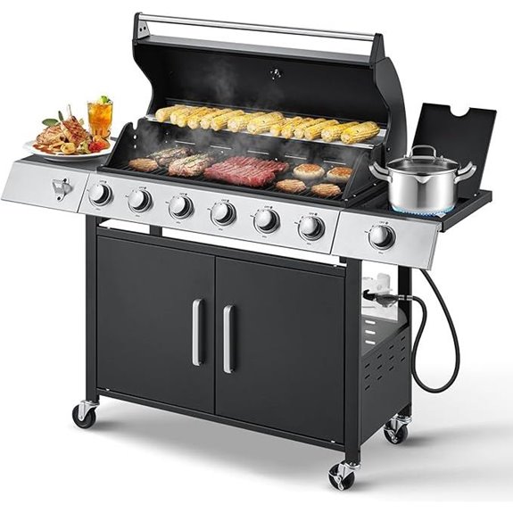 MELLCOM 60,000 BTU Stainless Steel Gas Grill