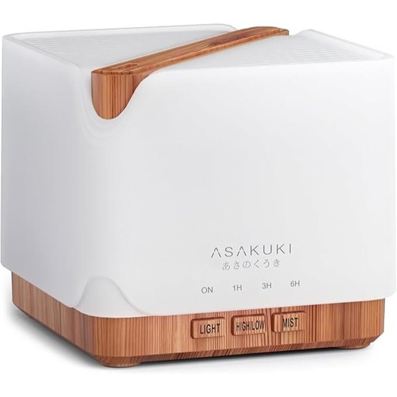 ASAKUKI 700ml Essential Oil Diffuser with Lights