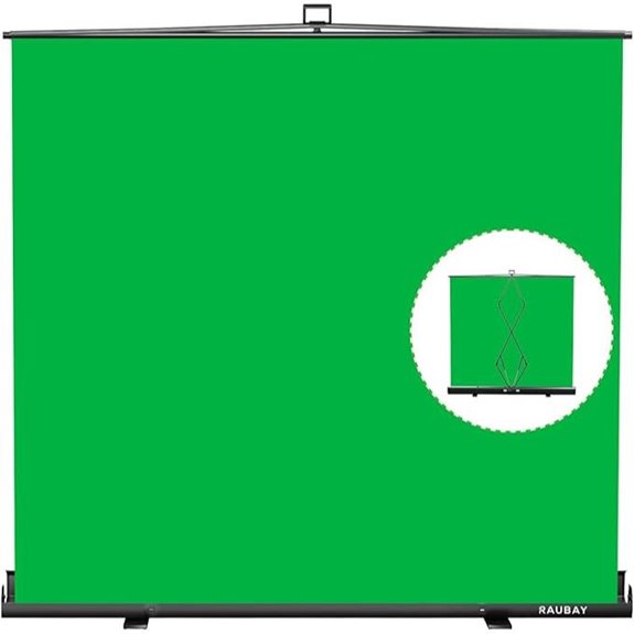 78 7x82 7 inch collapsible green screen
