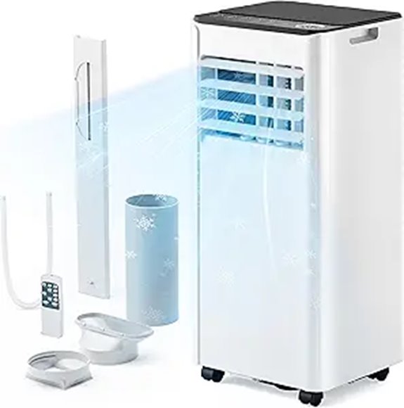 EUHOMY 8,000 BTU Portable Air Conditioner with Remote