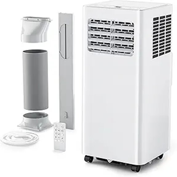 EUHOMY 8,000 Btu Portable AC with Remote and Timer