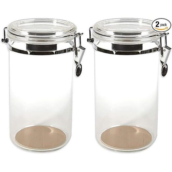 Prestige AJ25 2-Pack Acrylic Humidor Jars with Humidifier