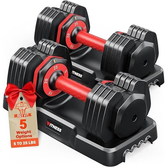 Adjustable Dumbbells Set of 2 for Home Gym
