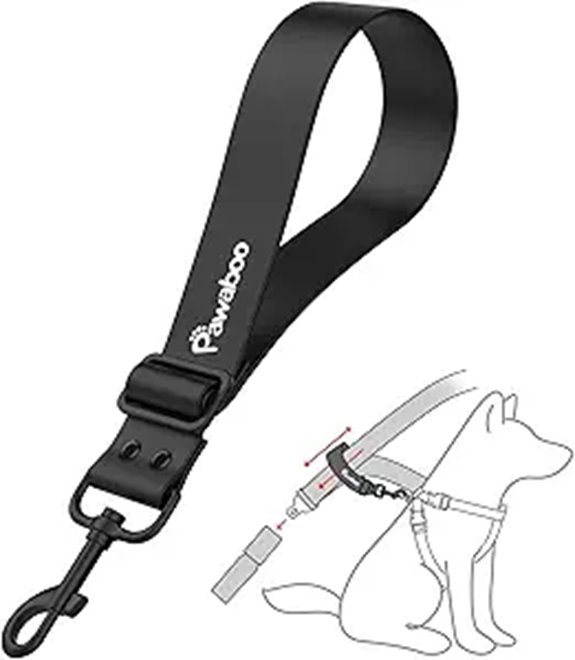 Pawaboo Adjustable Dog Car Seatbelt with 360° Hook
