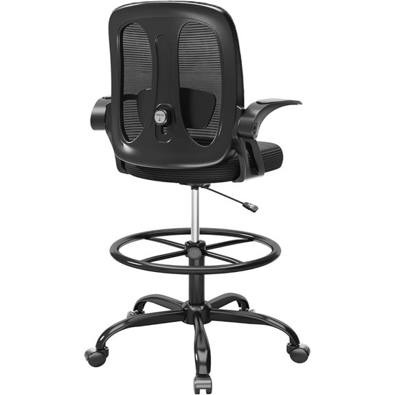 Alllion Drafting Chair with Flip-up Armrests