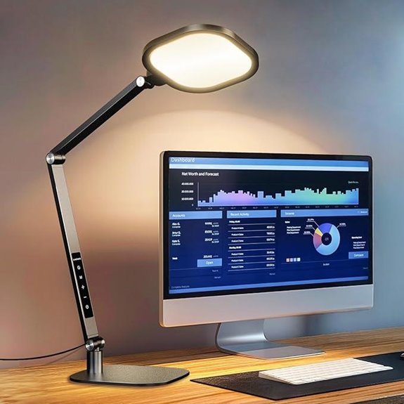 LED Desk Lamp with Dimmable 1200LM Timer & Memory