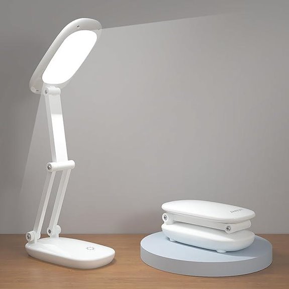 LED Desk Lamp with Dimmable Brightness and Portability