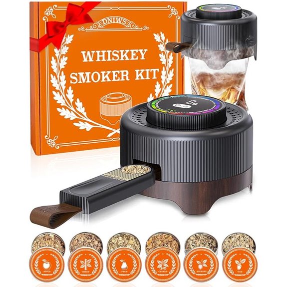 Electric Whiskey Smoker Kit with Adjustable Smoke Control