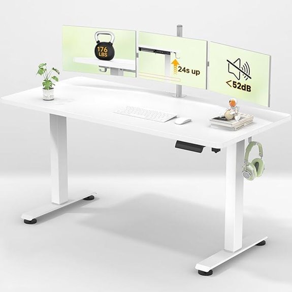 Veken 55 Adjustable Electric Standing Desk