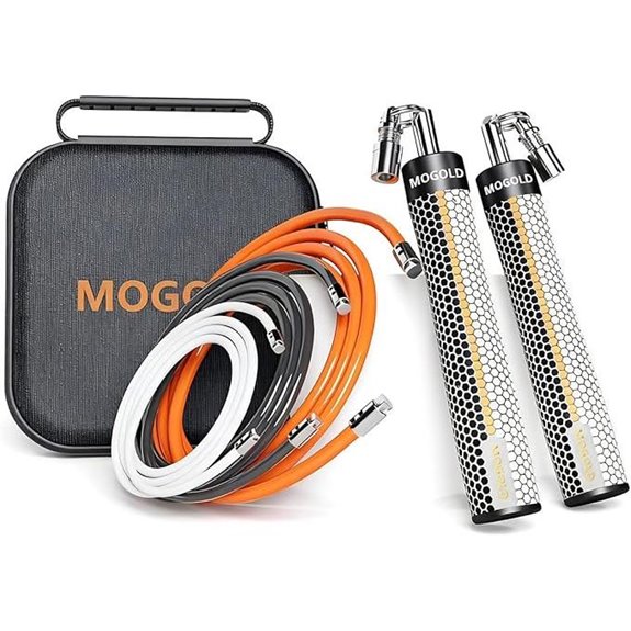 Weighted Jump Rope with Adjustable Length and Ergonomic Grip