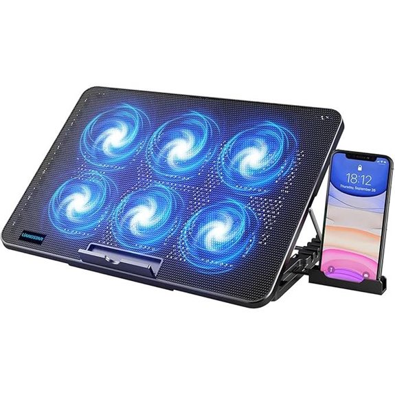 LIANGSTAR Laptop Cooling Pad with Adjustable Fans