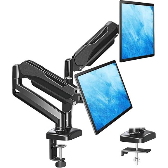 Dual Monitor Stand with Gas Spring VESA Mount