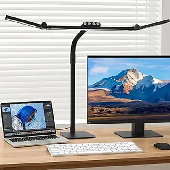 LED Desk Lamp with Adjustable Gooseneck