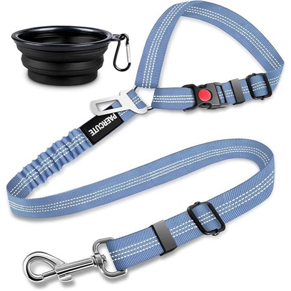 Dog Seat Belt Set for Vehicles Adjustable & Heavy Duty