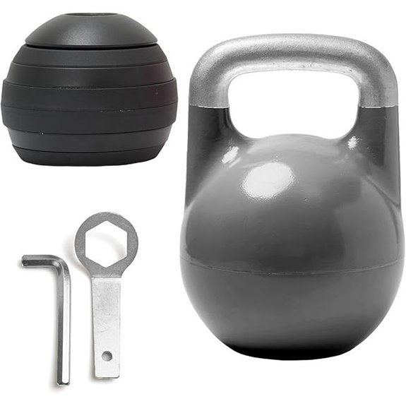 Kettlebell Kings Adjustable Set 26-70 lb for Full-Body Workout