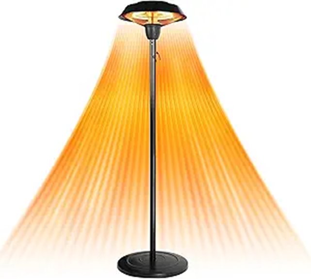 Star Patio Electric Outdoor Heater with Adjustable Height