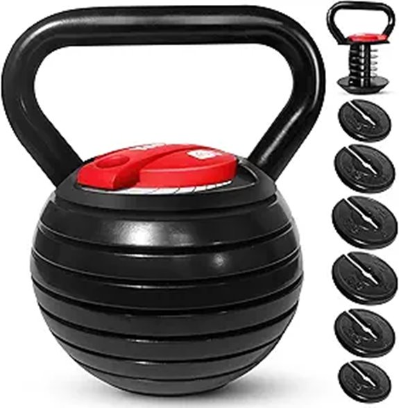 Yes4All Adjustable Kettlebell Set for Home Gym