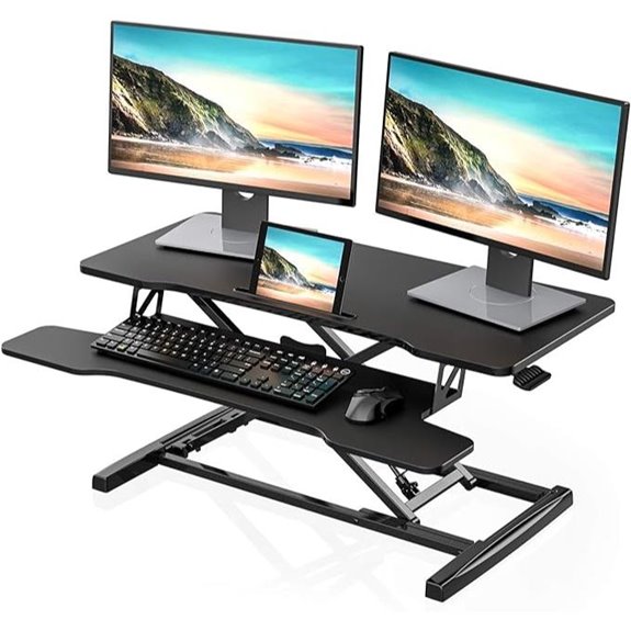 FITUEYES Adjustable Sit-Stand Desk Riser for Laptops