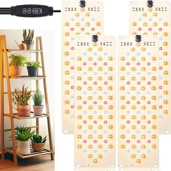 Grow Light Kit with Dimming and Timer (4 Pack)