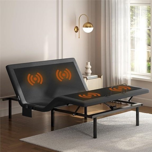 Yaheetech Queen Adjustable Bed Frame with Massage