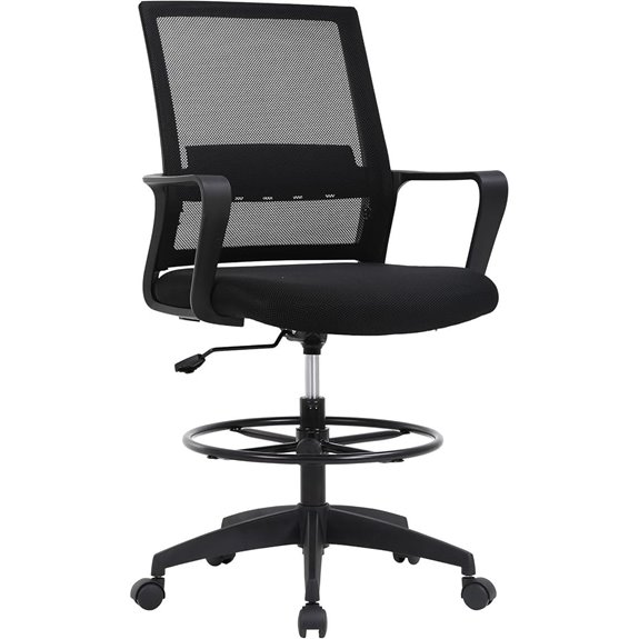 BestOffice Adjustable Tall Mesh Drafting Chair