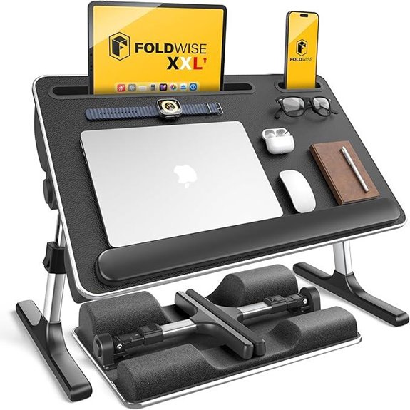 FoldWise 2-in-1 Adjustable Bed & Lap Desk