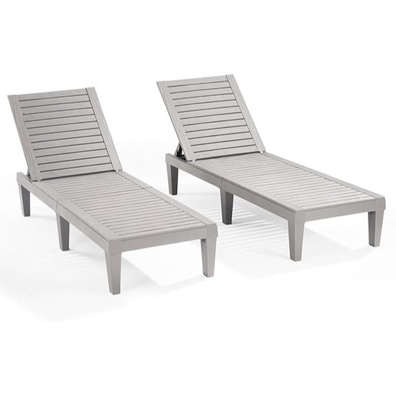 Nestl Patio Chairs Set of 2 Adjustable Outdoor Lounge Chairs