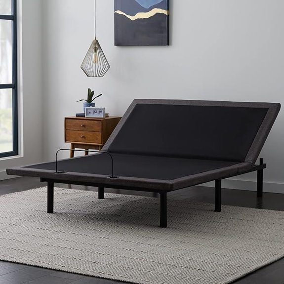 Lucid L600 Adjustable Queen Bed Base with Massage