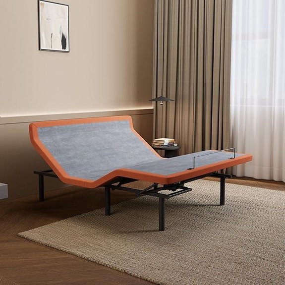 ESHINE Adjustable Queen Bed Frame with Massage and App