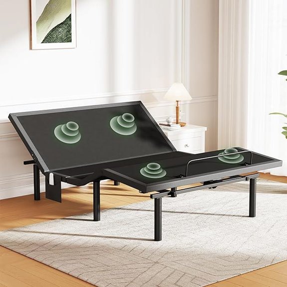 Marsail MS01-1 Queen Adjustable Bed Frame with Massage