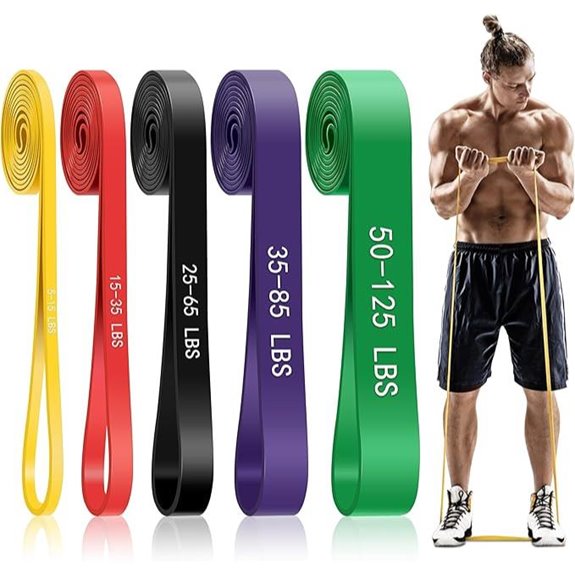 Pull Up Resistance Bands – 5 Levels for Full-Body Workout
