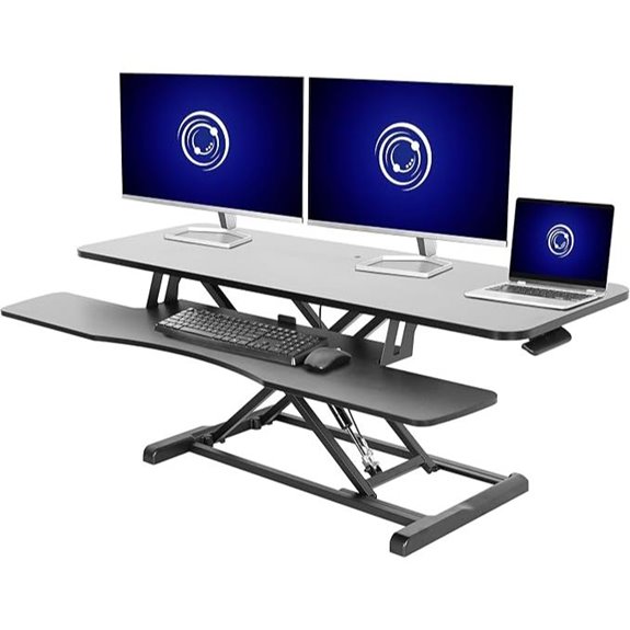 VIVO 48 Adjustable Sit-Stand Desk Converter